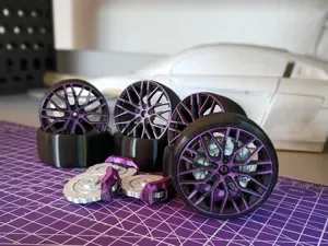 1/10th Scale Audi R8 Wheels, tires, and Brakes