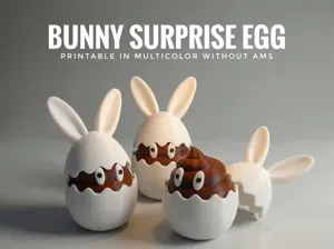 Easter Bunny Surprise Egg with Pile of Poo Inside