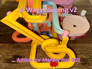 Marble Run 003 6-Ways Looping Addon v2