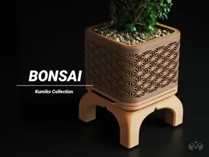 Kumiko Bonsai Planter with Legs