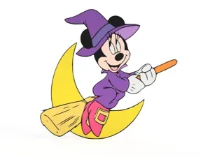 Minnie Mouse Witch Halloween Wall Art