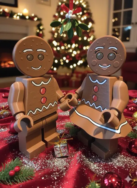 Baustein Megafigur Lebkuchen Familie & Baby — Фото 2 из 11