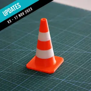 Tabletop Miniatures - Modular Traffic/Construction Cone