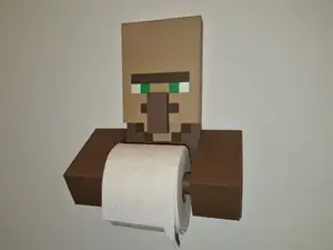 Video game inspired toilet paper holder