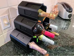 Wine Bottle Holder Hex Shaped Modular Large Bottle