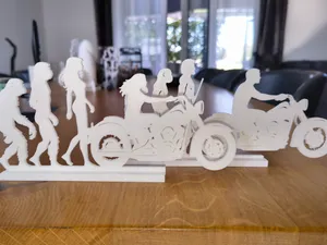 Human Evolution Harley Rider – Motorcycle