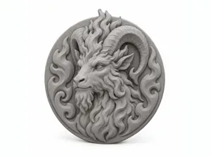 Fire Goat Relief Plaque