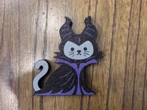 Maleficent Cat Bag Charm