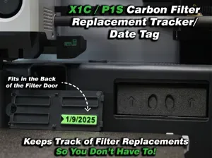 X1C / P1S Carbon Filter Date Tag