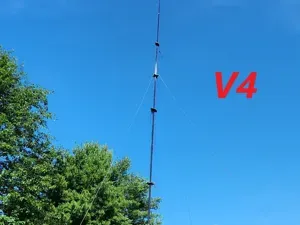 Fan Vertical Antenna V4 - Pole Mount, 10-40m