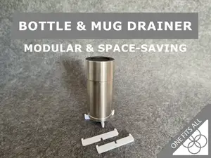 Bottle & Mug Drainer – Modular – Space-saving