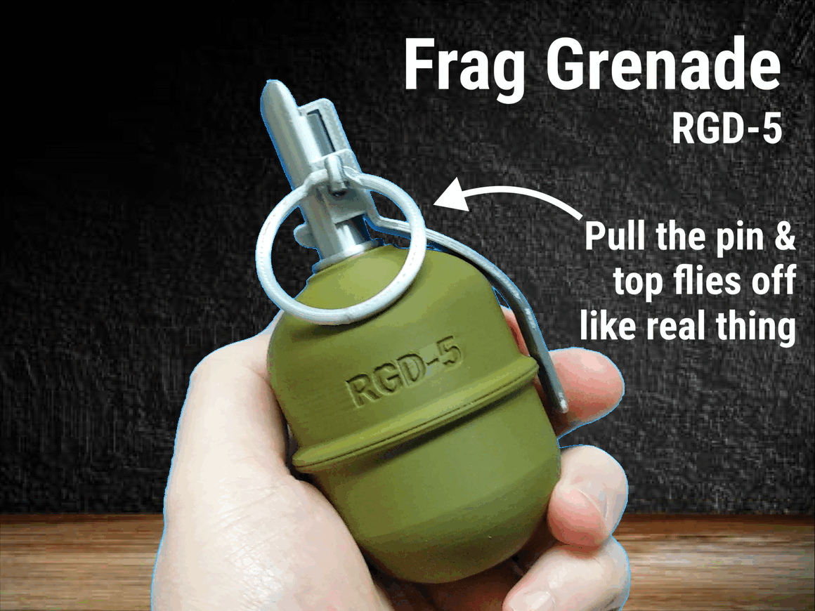 RGD-5 Replica Prop Frag Grenade | Handle flies off