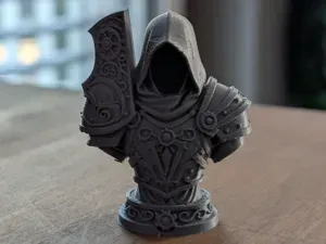 Steampunk Hooded Knight Bust