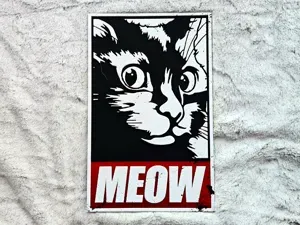 MEOW! - Retro Poster