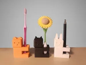 Cute Animal Toothbrush Holder & Pen Holder |Stand