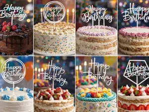 Birthday Cake Topper Collection - Signs & Numbers