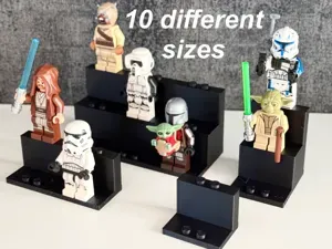 LEGOs minifigure stand display set (11 versions)