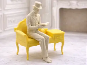 Elegant Victorian Reader – Seated Gentleman
