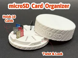 Micro SD card holder / travel box case organizer