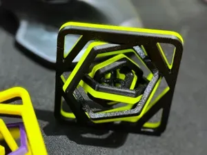 Infinity Gyro Spinning Hexagon - Print in place