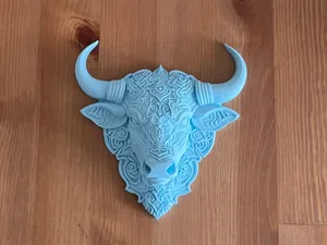 Ornamental Bull Head wall relief