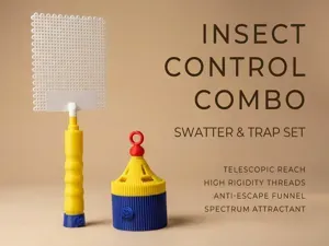 Telescopic Swatter & Anti-Escape Fruit Fly Trap
