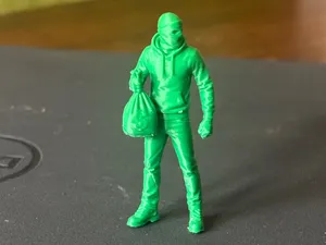 1/35 diorama miniature - bank robber