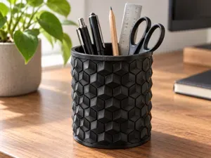 Modern Geometric Pen Holder – Desk Organizer