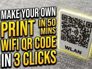 Parametric WiFi QR Stand in 3 clicks
