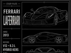 Ferrari LaFerrari (2013)-study plate