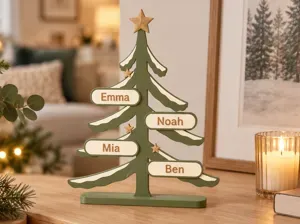 Weihnachtsbaum mit anpassbaren Namen