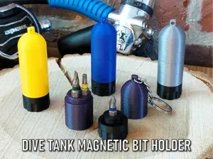 Dive Tank Keychain & Magnetic 1/4" Bitholder