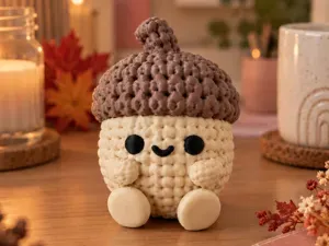 Knitted Acorn - Cozy Autumn & Winter Decor