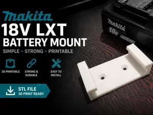 Makita 18V LXT Battery Mount Holder