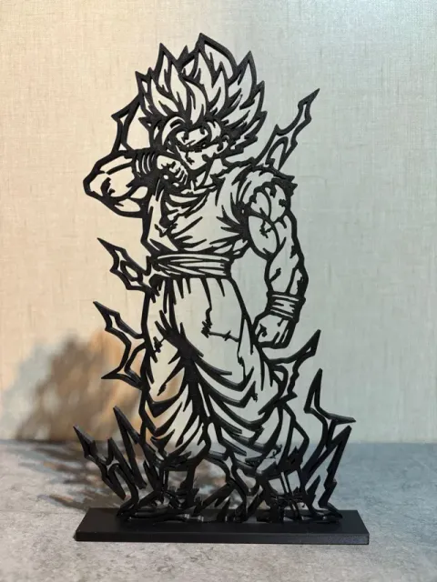 Goku SSJ2 - 2-in-1 Wall Art & Display Stand — Фото 2 из 2