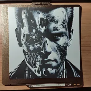 3-color HueForge Terminator Arnold Schwarzenegger