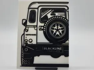 2D Wall Art Land Rover Defender 90 Classic