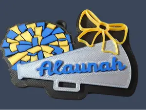 Cheerleading Duffle Bag keychain personalized