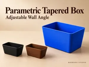 Parametric Tapered Box – Adjustable Wall Angle