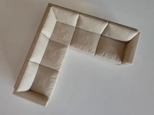 1:12 Miniature Corner Sofa for Dollhouse — Фото 6 из 15