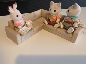 1:12 Miniature Corner Sofa for Dollhouse