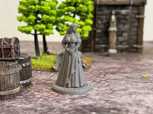 Townfolk - Lady commoner - DND miniature
