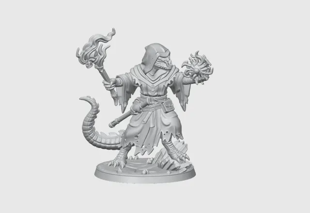 Coboldo Stregone D&D Miniature (46mm) — Фото 7 из 10