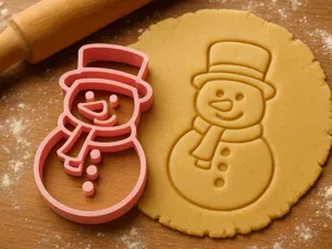 christmas snowman cookie cutter snowman shaped