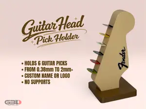 Guitar Head Pick Holder