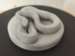 Common European Viper on the pedestal