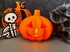 Jack O’ Lantern LED Tealight Holder – Pumpkin