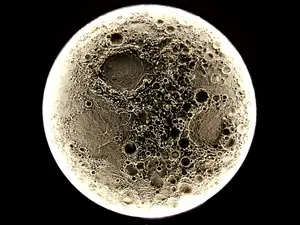 Large Illuminated Lunar Wall Lamp - Version 2