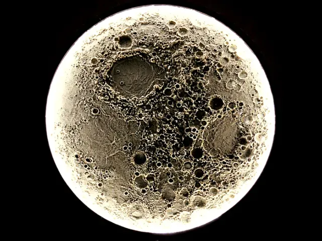 Large Illuminated Lunar Wall Lamp - Version 2