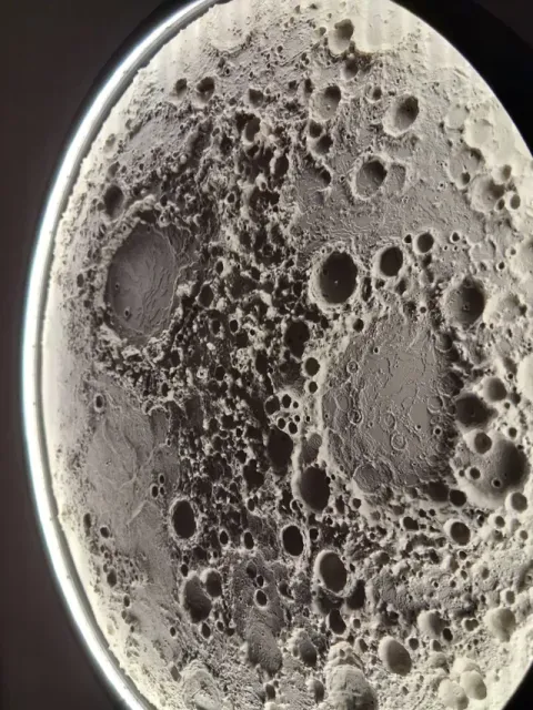 Large Illuminated Lunar Wall Lamp - Version 2 — Image 6 of 9